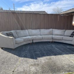 Sectional 2-3 pice and 2 lamps