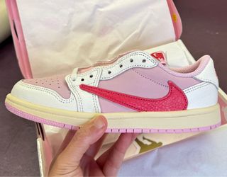 Travis Scott x Air Jordan 1 Retro Low OG PS size 3y Tropical Pink