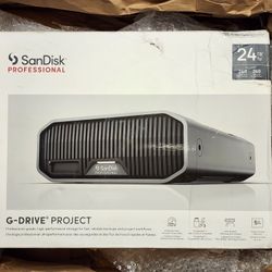 Sandisk Professional G-drive Project 24tb Thunderbolt 3 SDPHG1H-024T-NBAAD