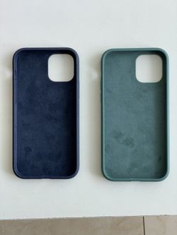 Two Silicone iPhone 12/ iPhone 12 Pro Cases