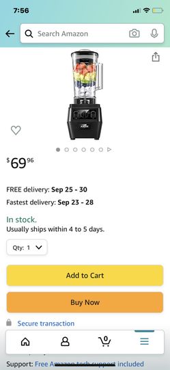 Aicok Professioinal Blender, Countertop Blender with 1400W,72oz Dishwasher BPA Free Tritan Pitcher, Durable Smoothie Blender for Shakes,Ice Crushing,