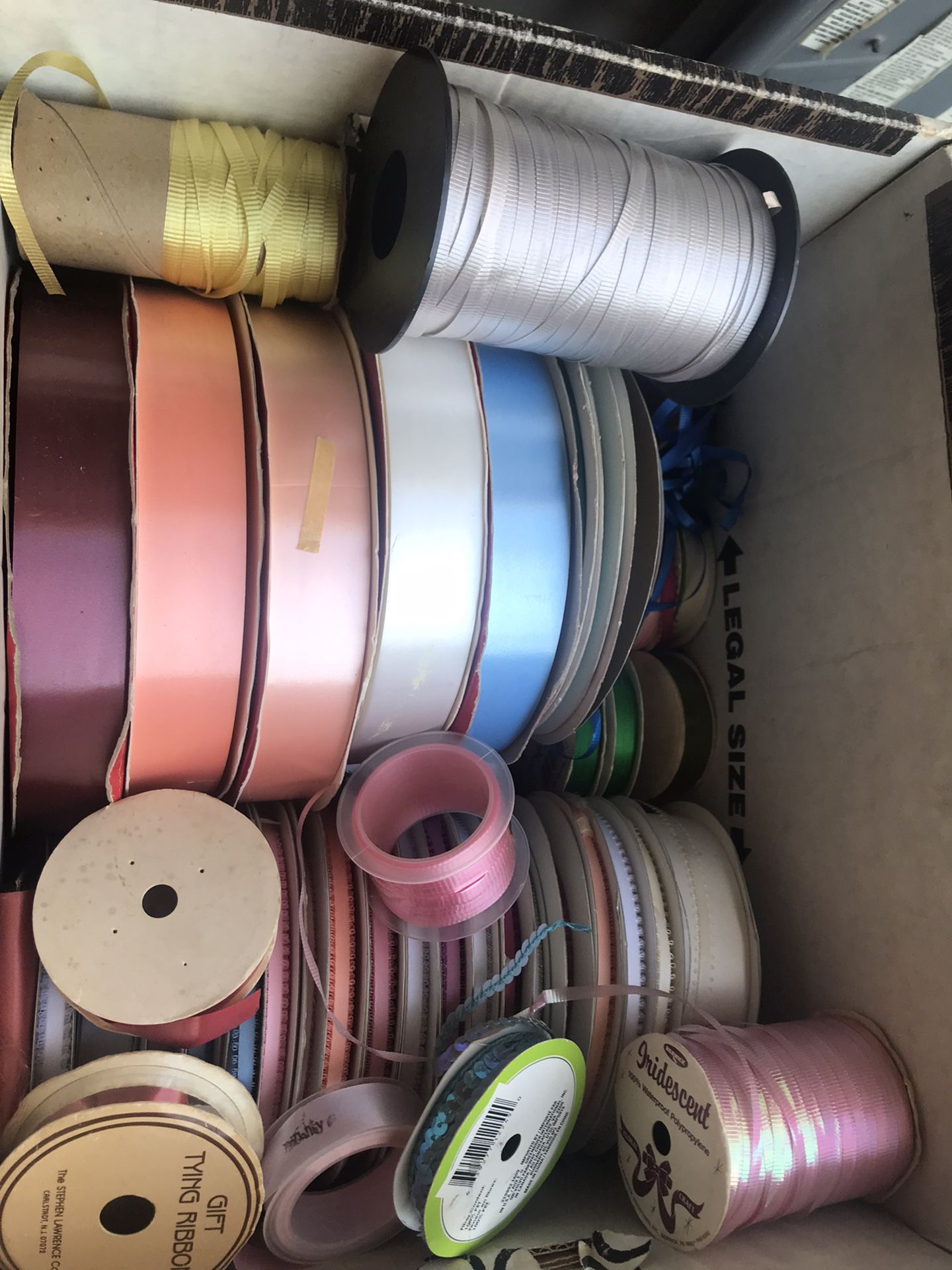 Selling Individual Or Box/boxes Of Arts And Craft Materials- Ribbons, Laces, Tulle, And Much More