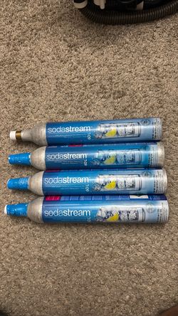 4 SodaStream 60L CO₂ Cylinders – Blue Screw-In Type (Filled)