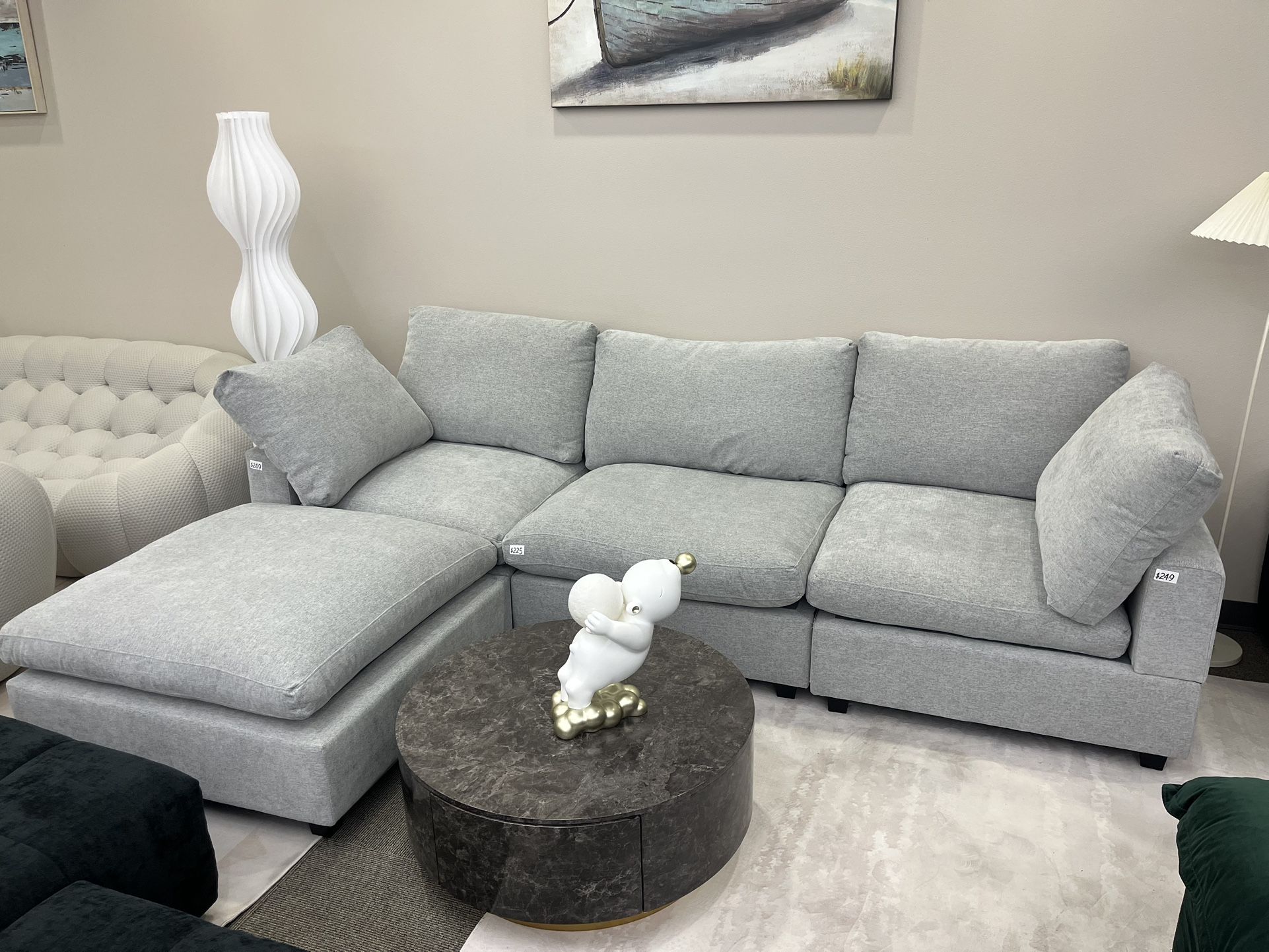 New Grey Cloud Couch 4pc