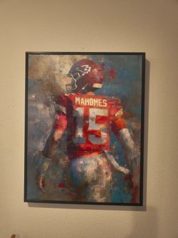 Patrick Mahomes Chiefs Framed Wall Art 22"x28"