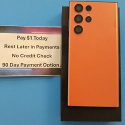 Samsung Galaxy S22 Ultra 256gb Unlocked! FREE Smartwach/ Headphones. Pay $1 Today Rest in payments. NO CREDIT NEEDED FINANCING 