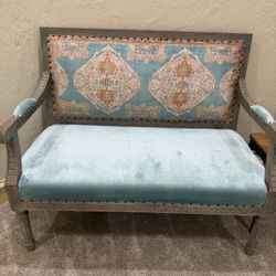 Farmhouse Style Loveseat Chair 