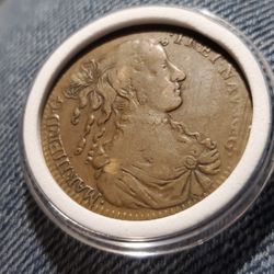 E8SX500 ORIGINAL PRE FED 1669 COLONIAL TRADE COIN