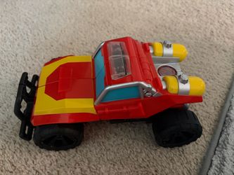 Red and Yellow transformer Toy Monster Truck