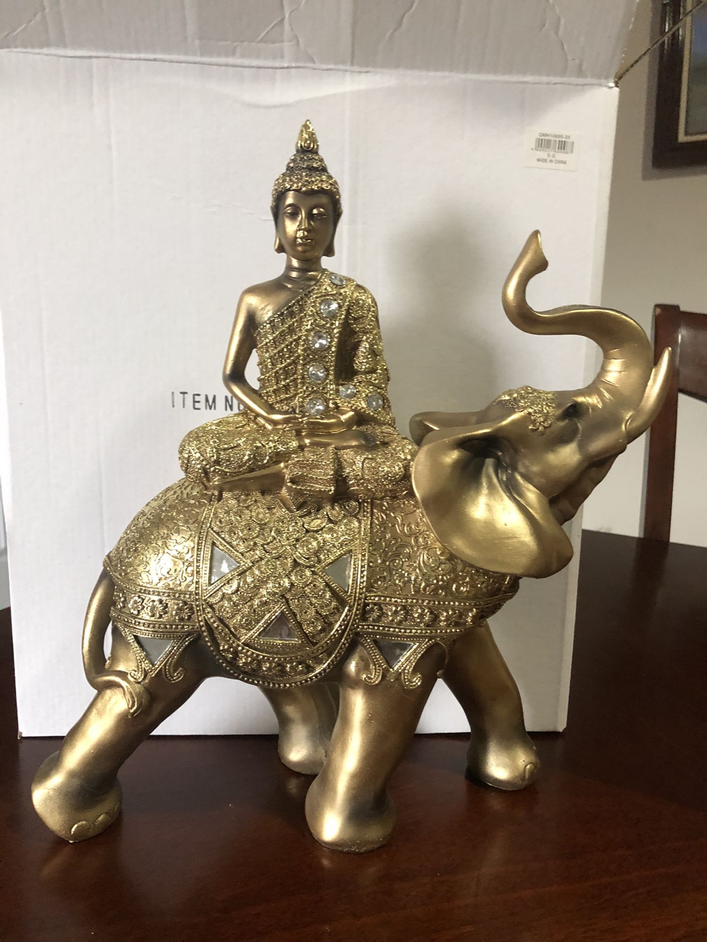 Buddha top of the elephant