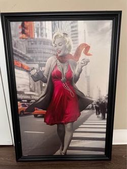 Marilyn Monroe , shoe painting, air mattress, paintball equipment