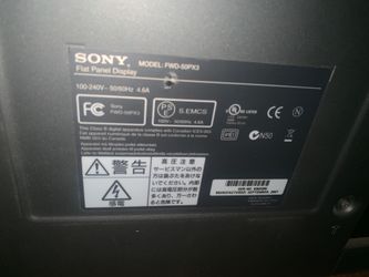 Sony Flat panel display Model FWD-50PX3