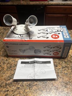 6 Pack Adjustable Flood lights - New