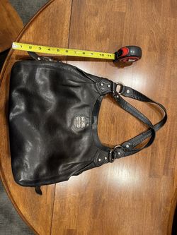 Coach Fine Leather Purse. Approx. Size: 15” X 8” X 10”
