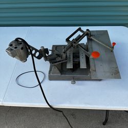 Vintage New Hermes Engravograph Engraver Machine And Brass Font Set