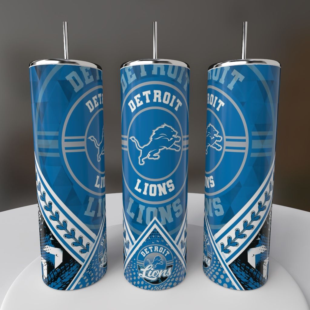 Detroit Lions Football Tumbler