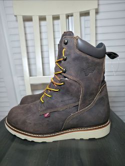 Red Wing DynaForce 8-inch Waterproof Safety Toe Work Boots Men's Size 10 D READ DESCRIPTION