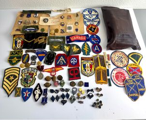 Vintage US Army Military Patch & Insignia Lot – Airborne Panama (80+ pcs)