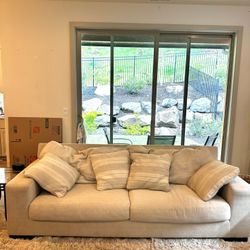 Used Cream Couch and Loveseat 