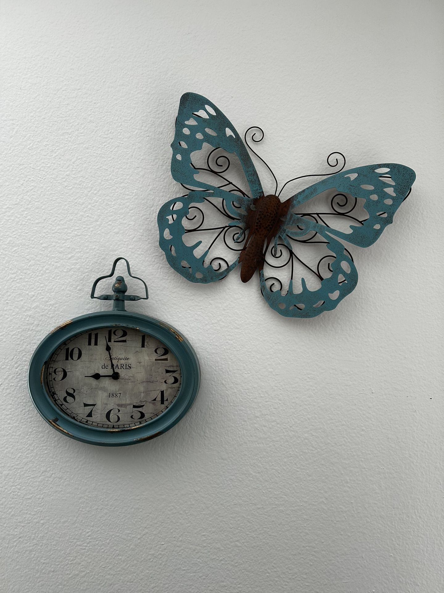 Clock & Butterfly