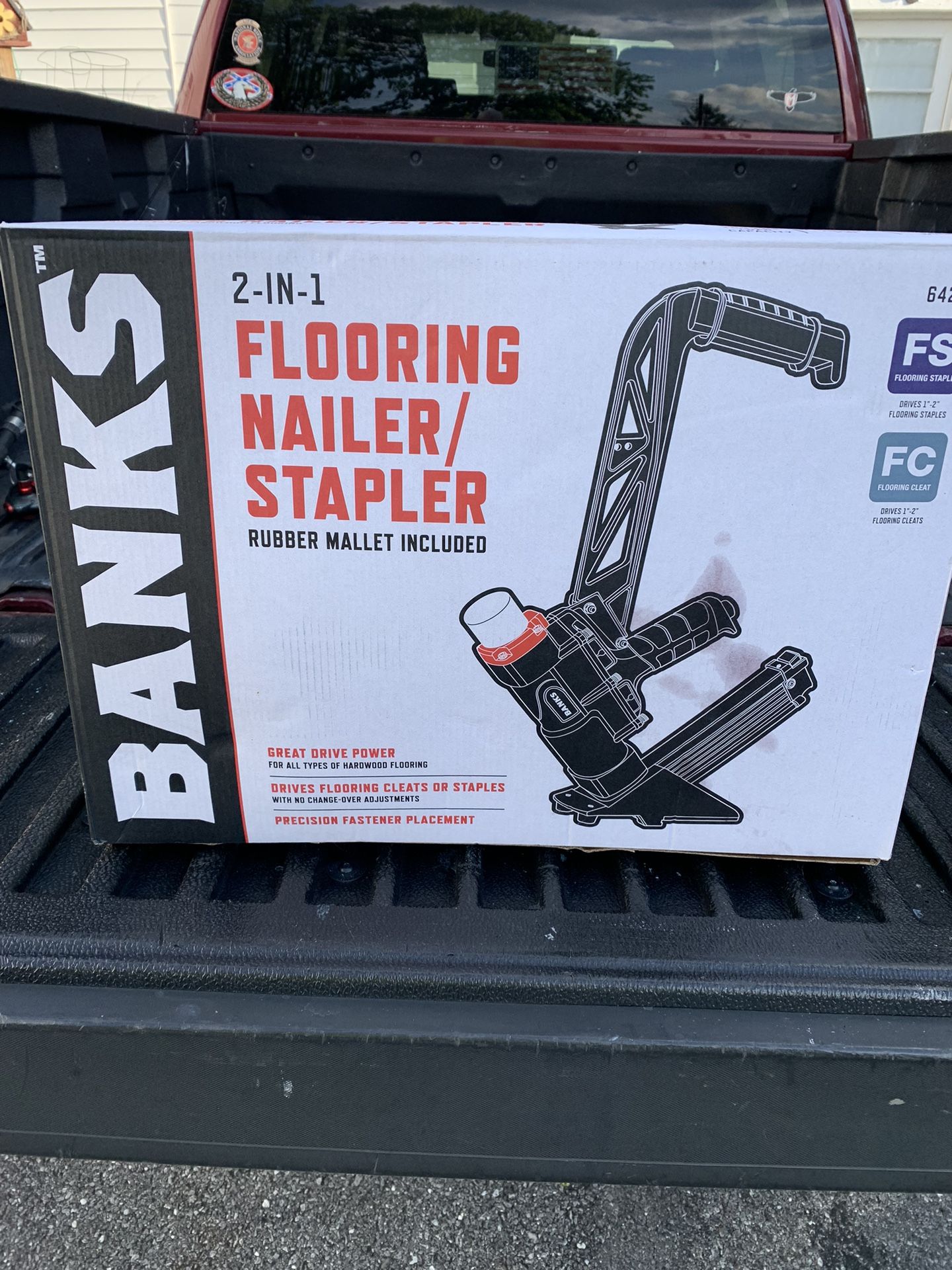 Banks 2-in-1 Floor Nailer/stapler 
