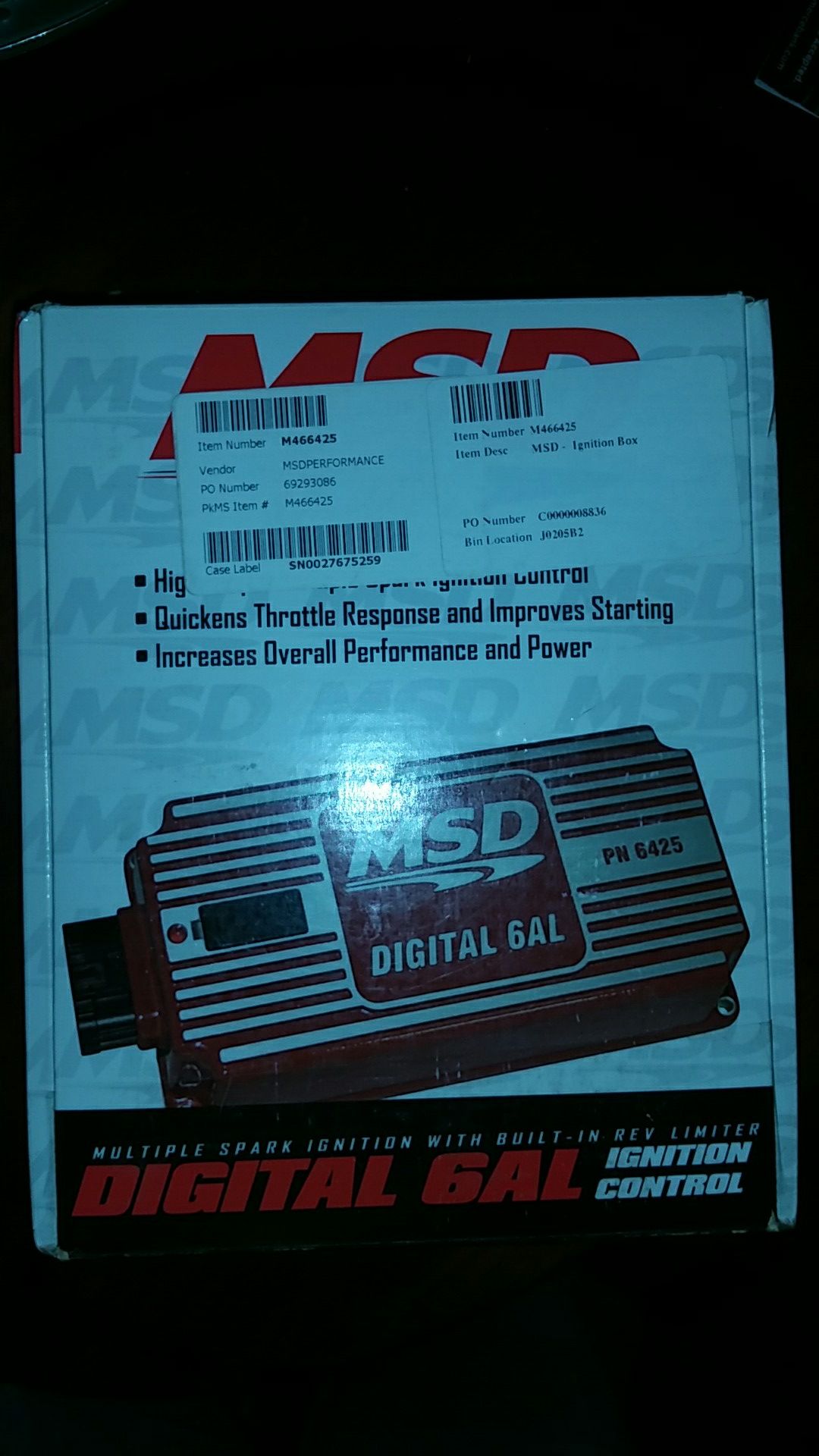 MSD DIGITAL 6AL IGNITION CONTROL