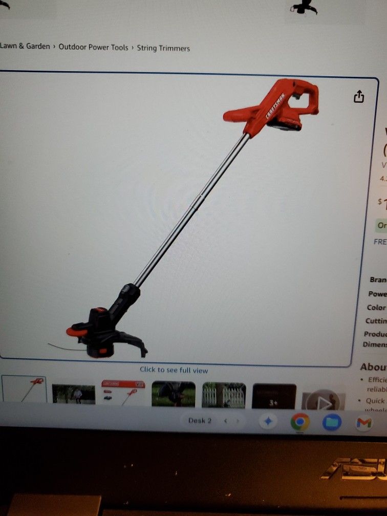 Craftsman Cordless Trimmer/ Edger