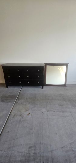 Dresser and mirror