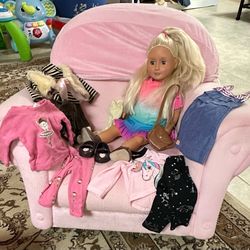 Our Generation 18” Doll With Outfits
