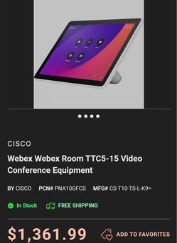 ThinkEDU Cisco Webex Room TTC5-15