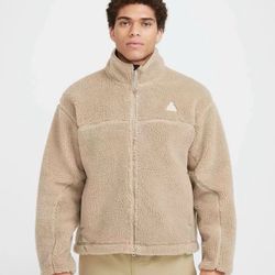 Nike ACG Canwell Glacier THERMA-FIT Jacket Khaki Sherpa FV8653-247 Men's Size XL