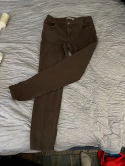 Brown Slim Fit Pants