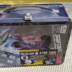Doctor Who Star Trek The Next Generation Monitor Mate Tin Tote Gift Set NEW 