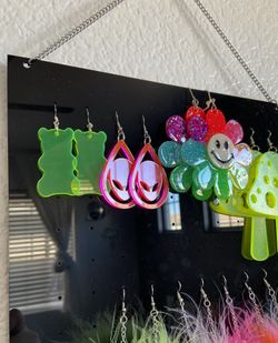 Neon Acrylic Earrings