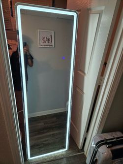 LED touch mirror