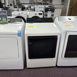 Gas Dryer, Open Box Gas Dryer With Warranty 