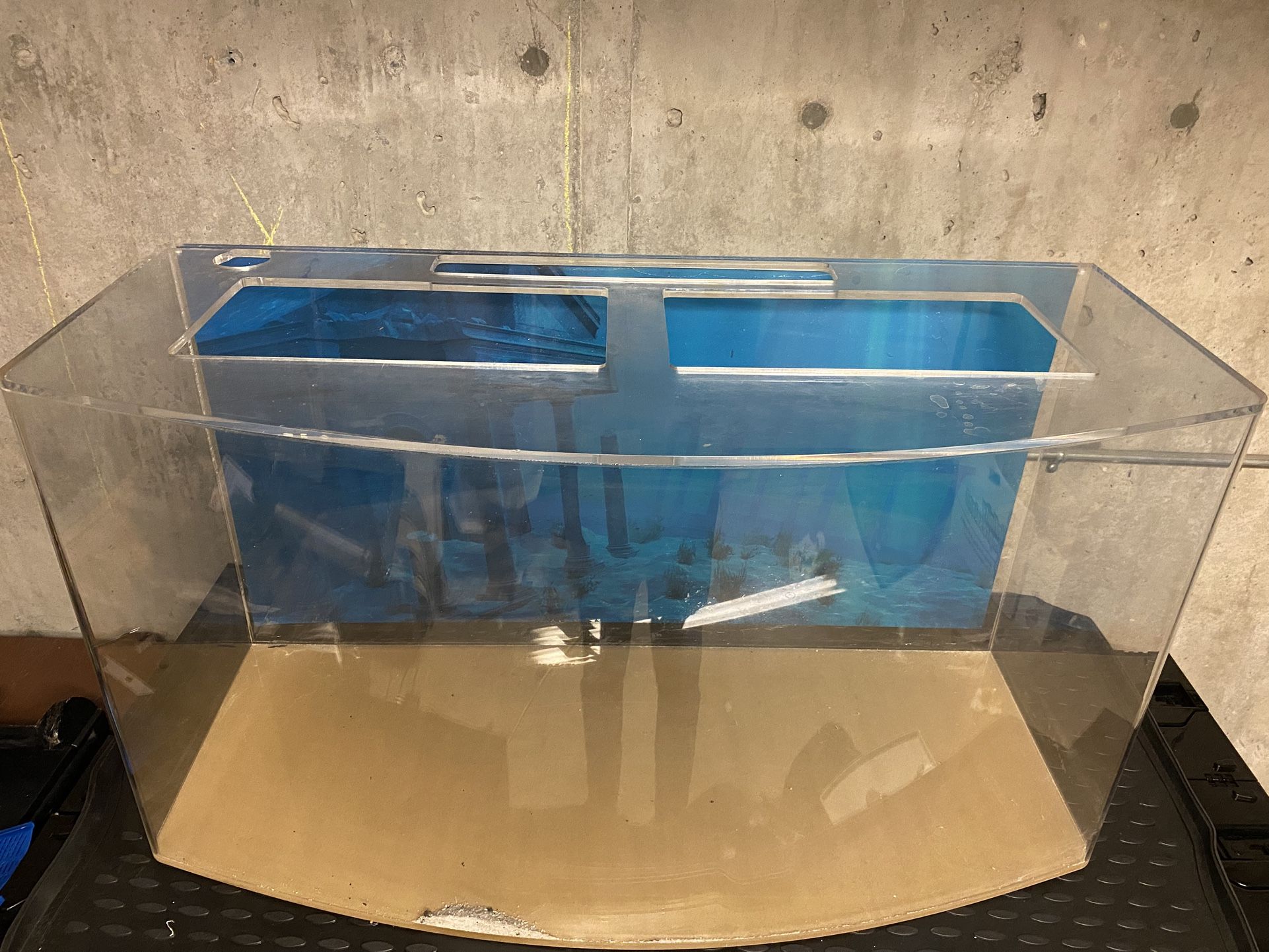 45G Rounded Front Acrylic Fish Tank