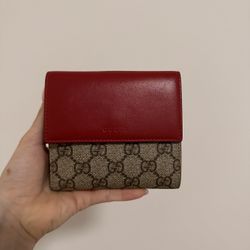 Wallet Gucci Auténtica. Fucsia Y Rojo