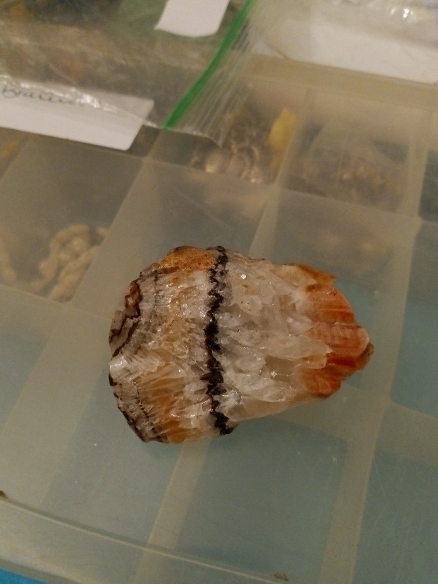 Multicolored Calcite Crystal