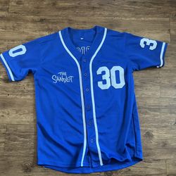 The Sandlot Benny “the jet” Rodriguez #30 Blue Jersey