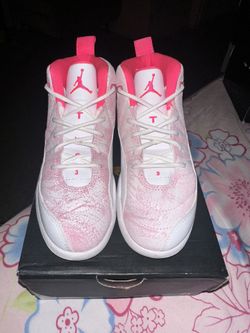 Jordan | 12 Retro (PS) | White/ Arctic punch - Hyper Pink | Size 13c