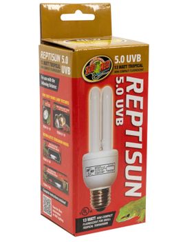Zoo Med ReptiSun 5.0 UVB 13 Watt Compact Fluorescent Bulb Brand New