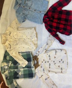 Toddler boy button up shirts 12-18mo
