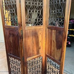 MOVING OUT SALE: Solid Wood Wall Divider 