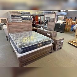 4 Pieces King Or Queen Bedroom Set