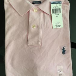 NWT Men’s Ralph Lauren Polo Pink Slim Fit Dress Shirt M
