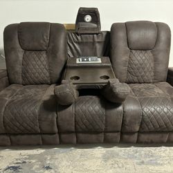 Microfiber Recliner Sofa 