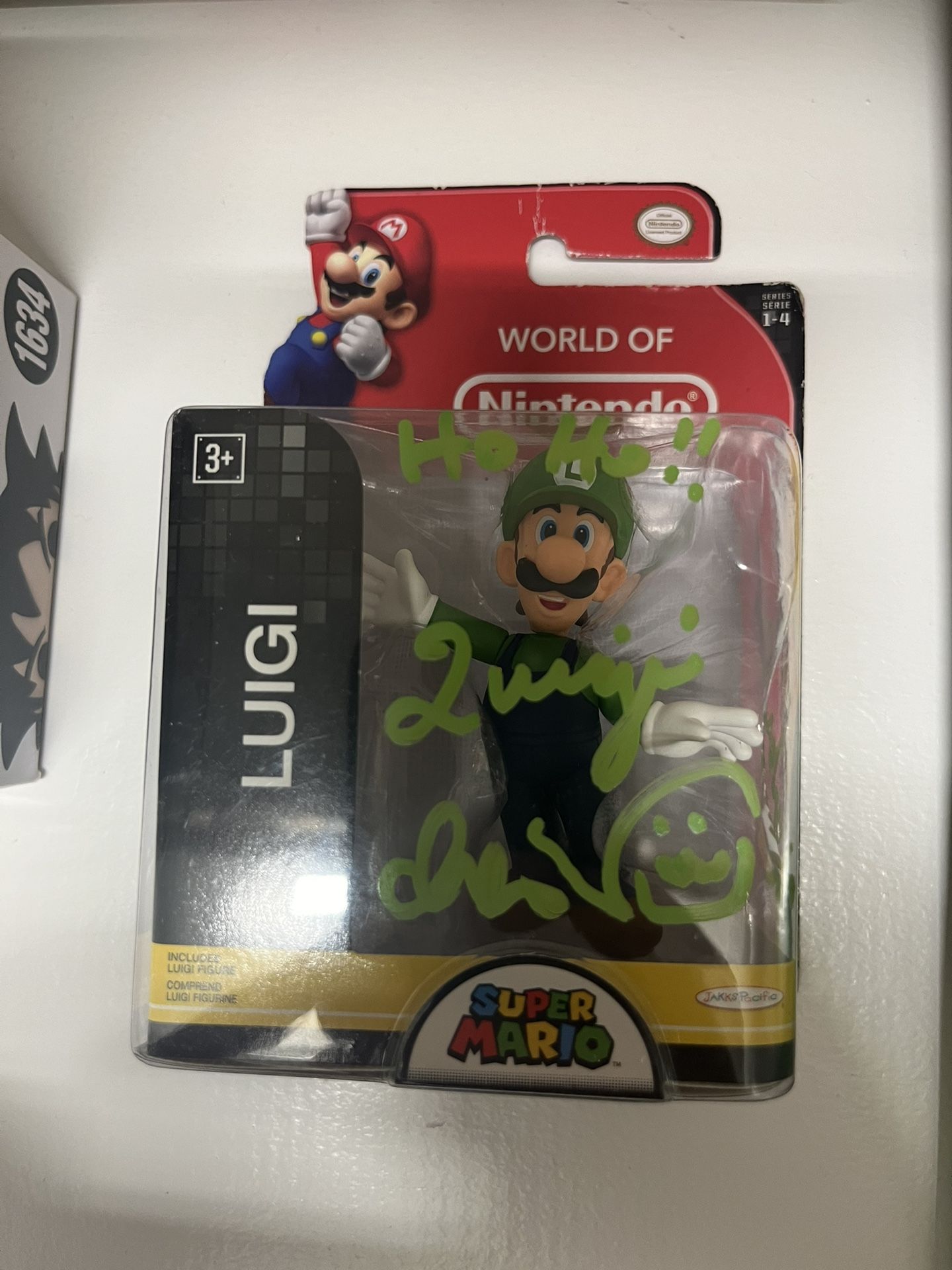 Luigi Figure (Super Mario World) - Signed Charles Martinet