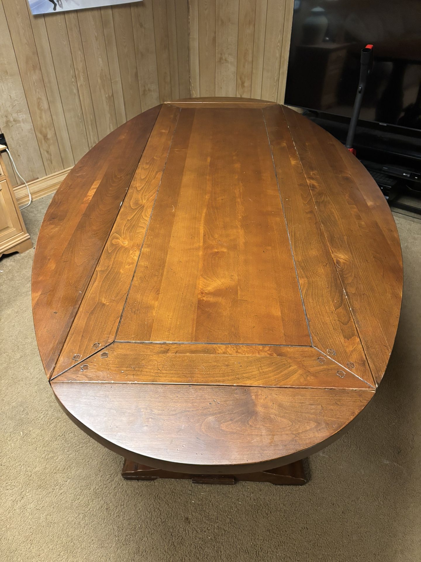Antique Folding Dining Table 