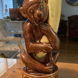 Monkey & Banana Decanter- Vintage- Very Good Condition!